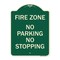 Signmission No Parking No Stopping Heavy-Gauge Aluminum Architectural Sign, 24" x 18", G-1824-23703 A-DES-G-1824-23703 - alternate 1